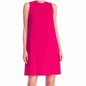 Daniel Rainn High Neck Dress Bright Pink Size M NWT
